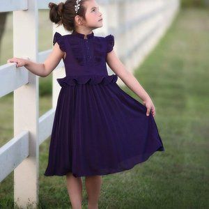 NWT Trish Scully purple Lucia dress